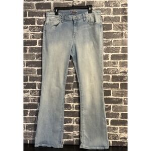 Tommy Hilfiger Women's Flare Jeans 14 Blue Denim Y2K Style